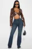 Get You Off My Mind Stretch Flare Jeans - Dark Wash sold by Fashion Nova