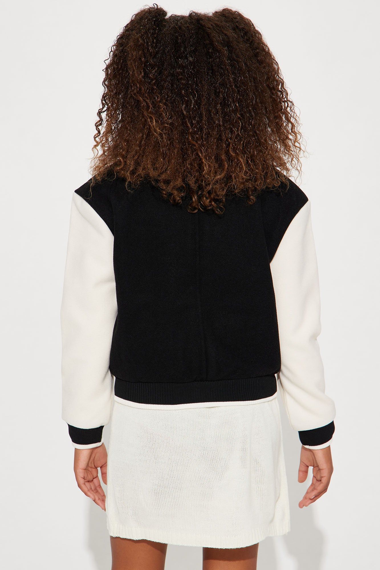 Mini New York Jock Varsity Jacket - Black/combo sold by Fashion Nova product image thumbnail 3