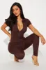 McKay Seamless Jumpsuit - Chocolate sold by Fashion Nova