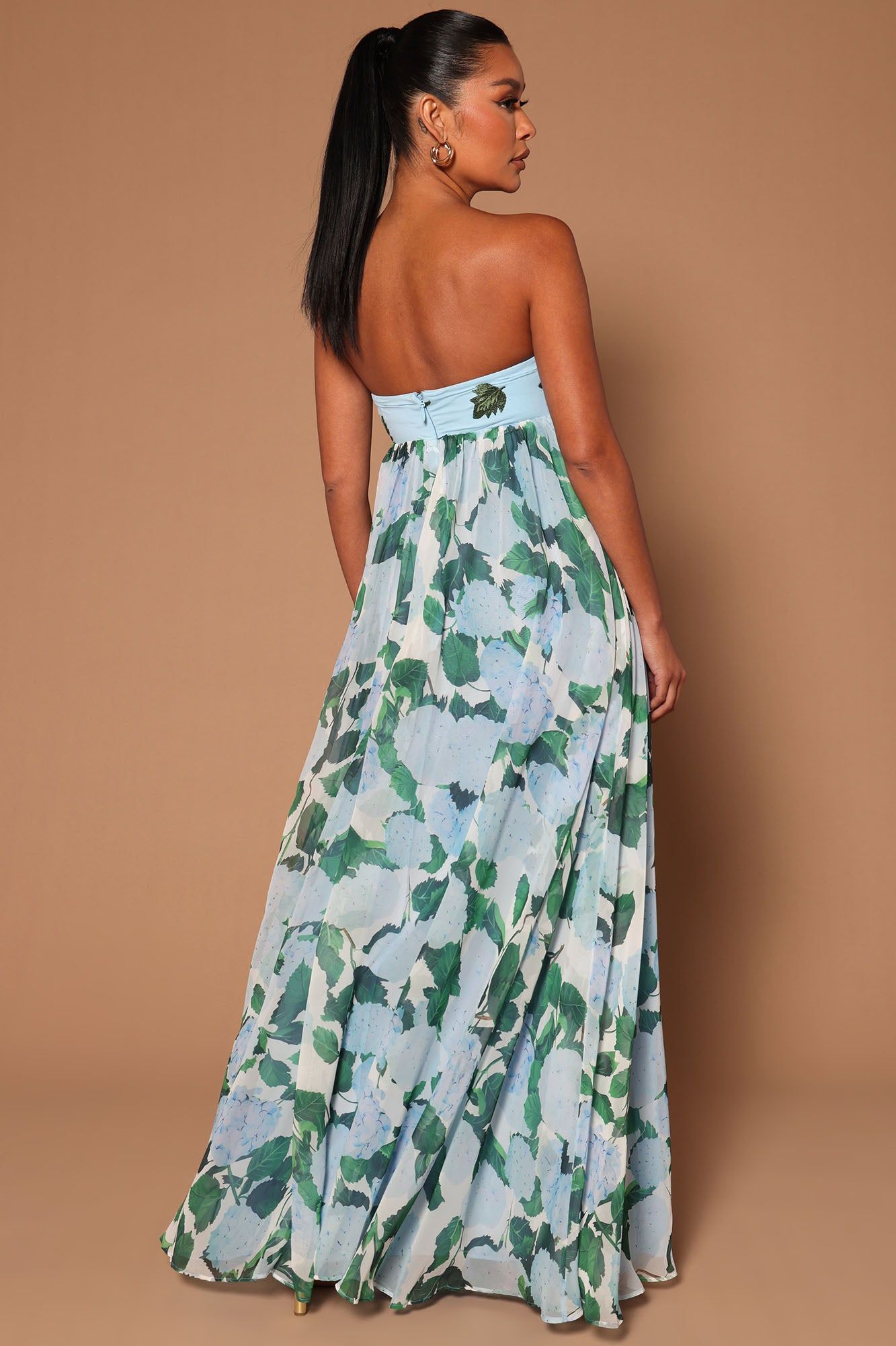 Effie Maxi Dress - Blue/combo sold by Fashion Nova product image thumbnail 4