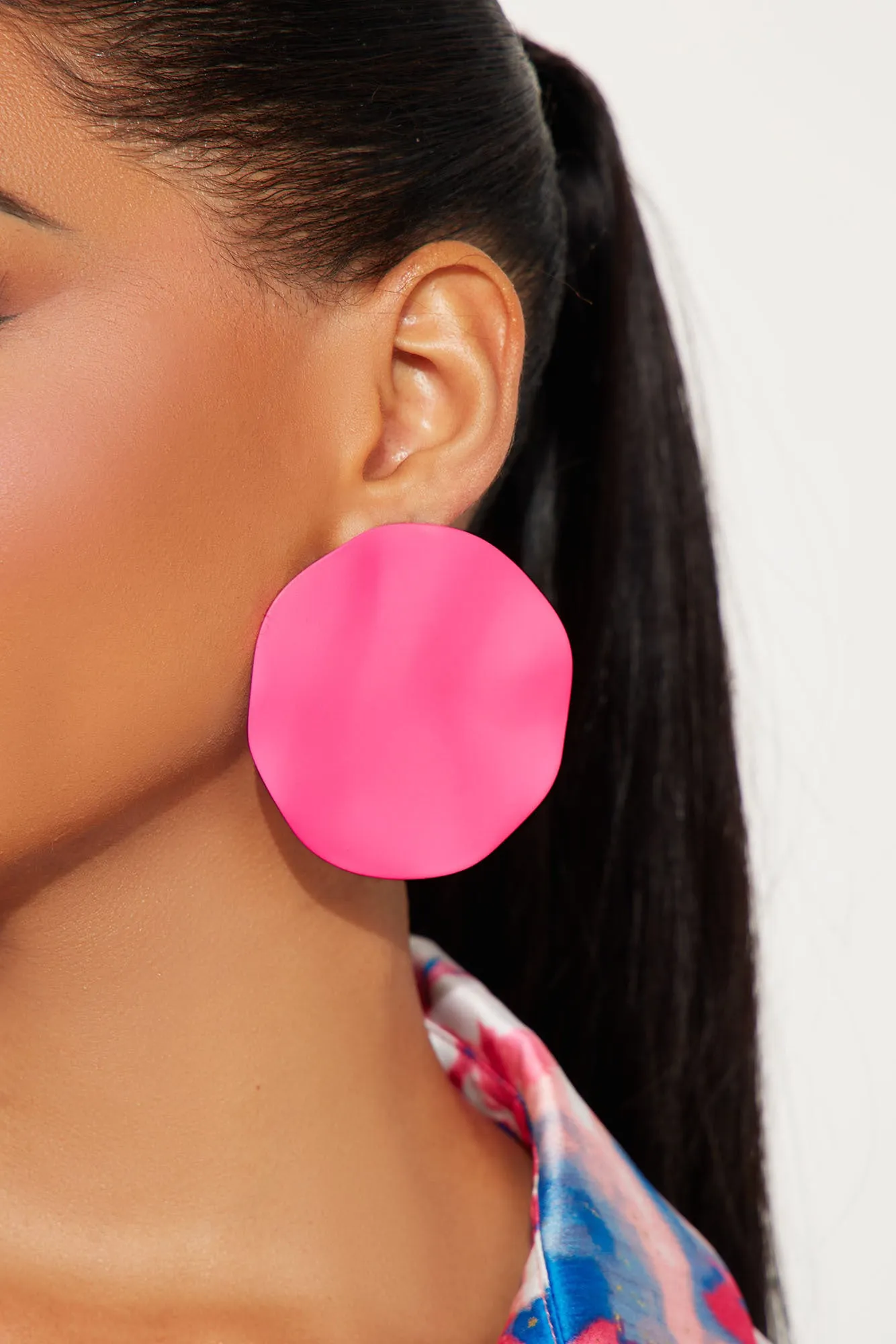 Pink Poppi Earrings - Pink sold by Fashion Nova