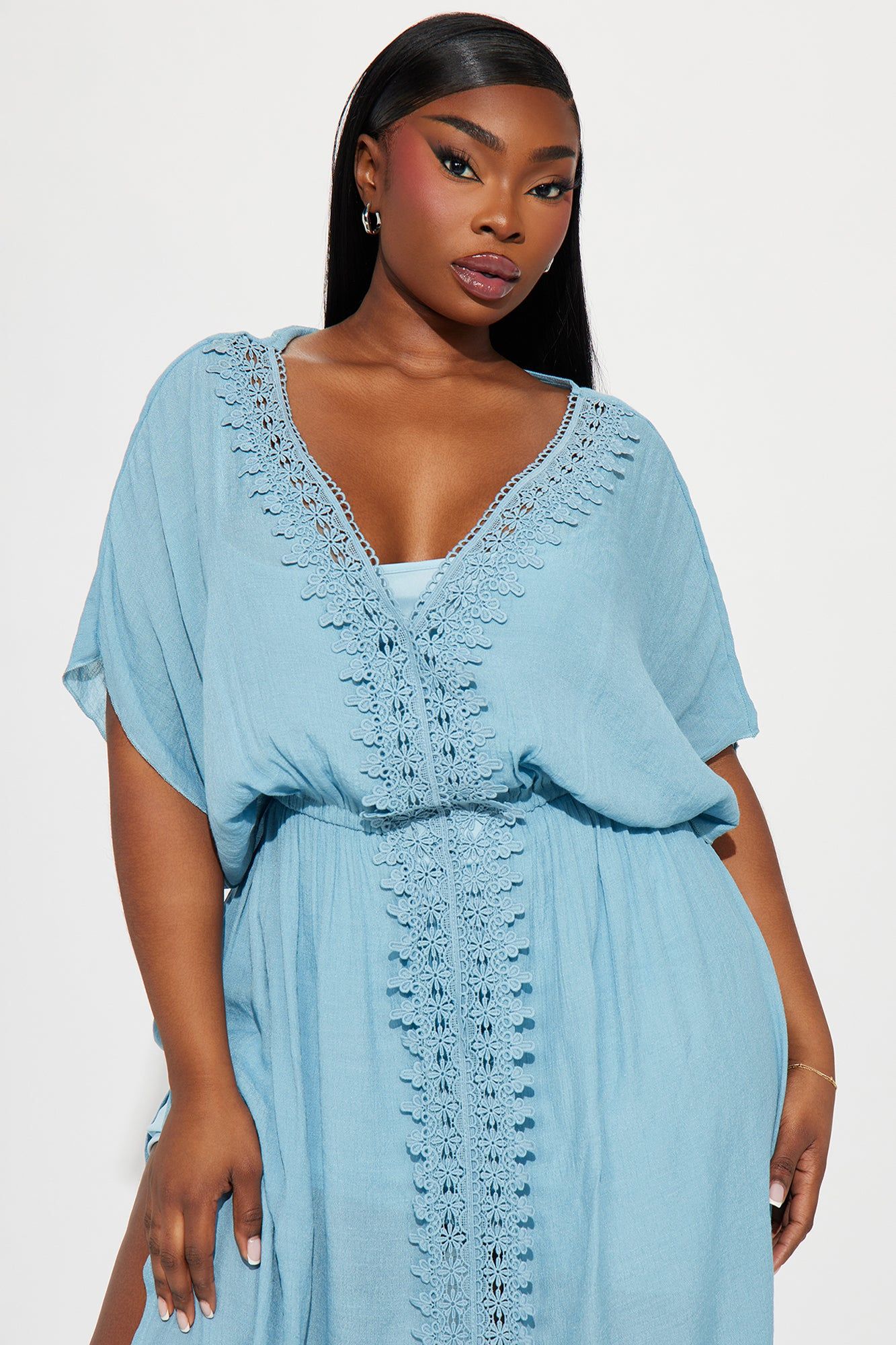 Skylar Kaftan Maxi Dress - Light Blue sold by Fashion Nova product image thumbnail 5