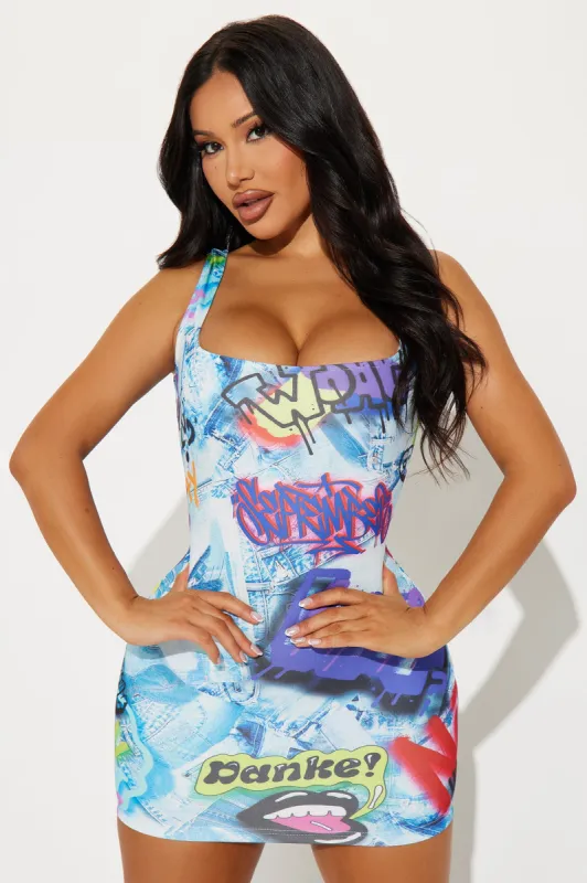 That Feeling Micro Mini Dress - Multi Color sold by Fashion Nova