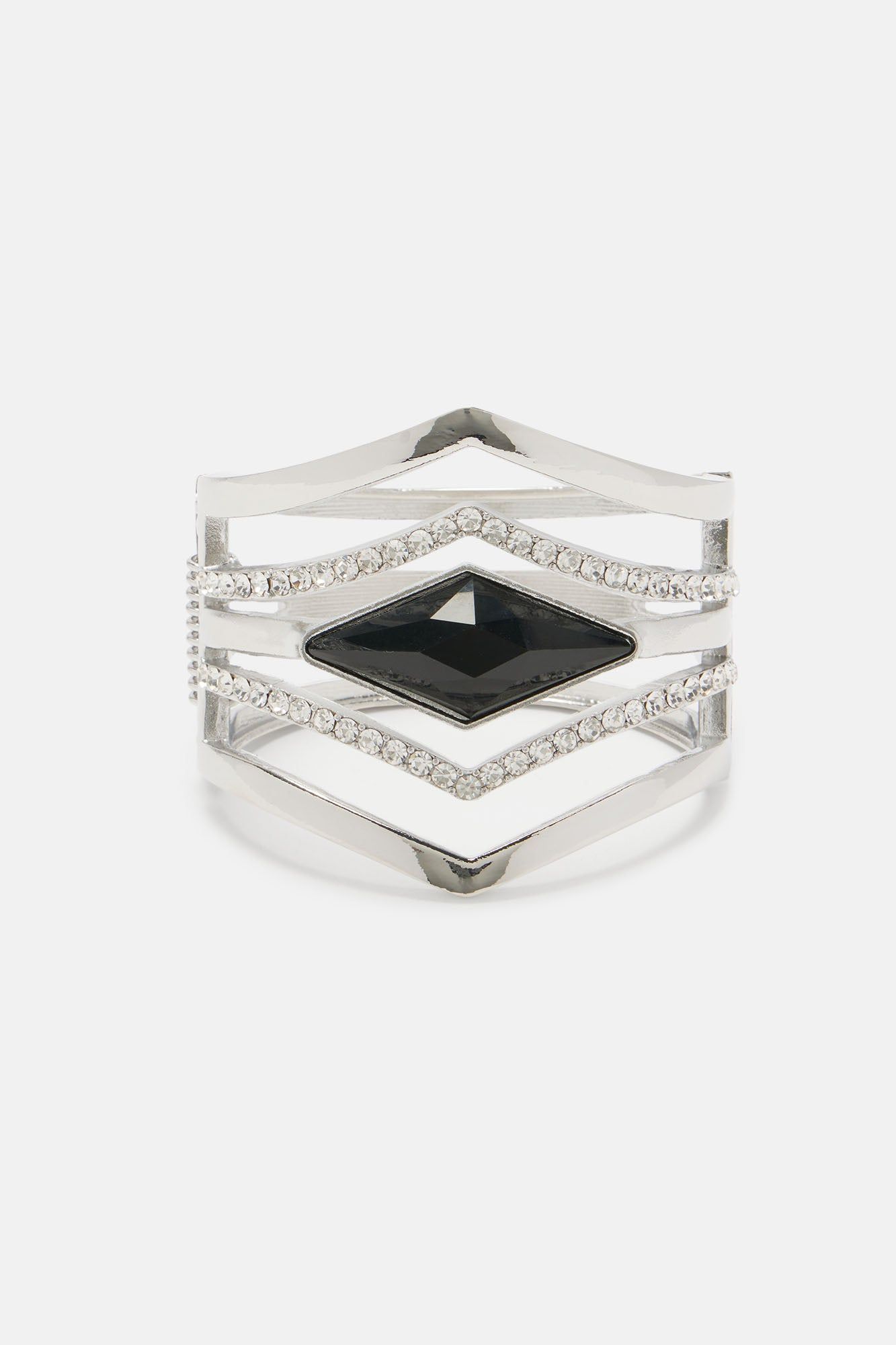 Moving Forward Cuff Bracelet - Silver sold by Fashion Nova product image thumbnail 3