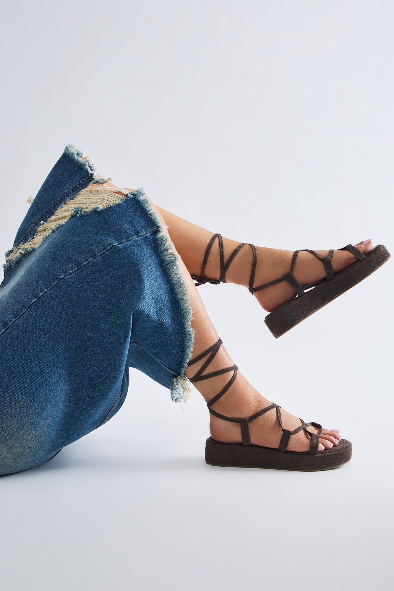 Feeling Good Strappy Sandals - Chocolate sold by Fashion Nova product image thumbnail 2