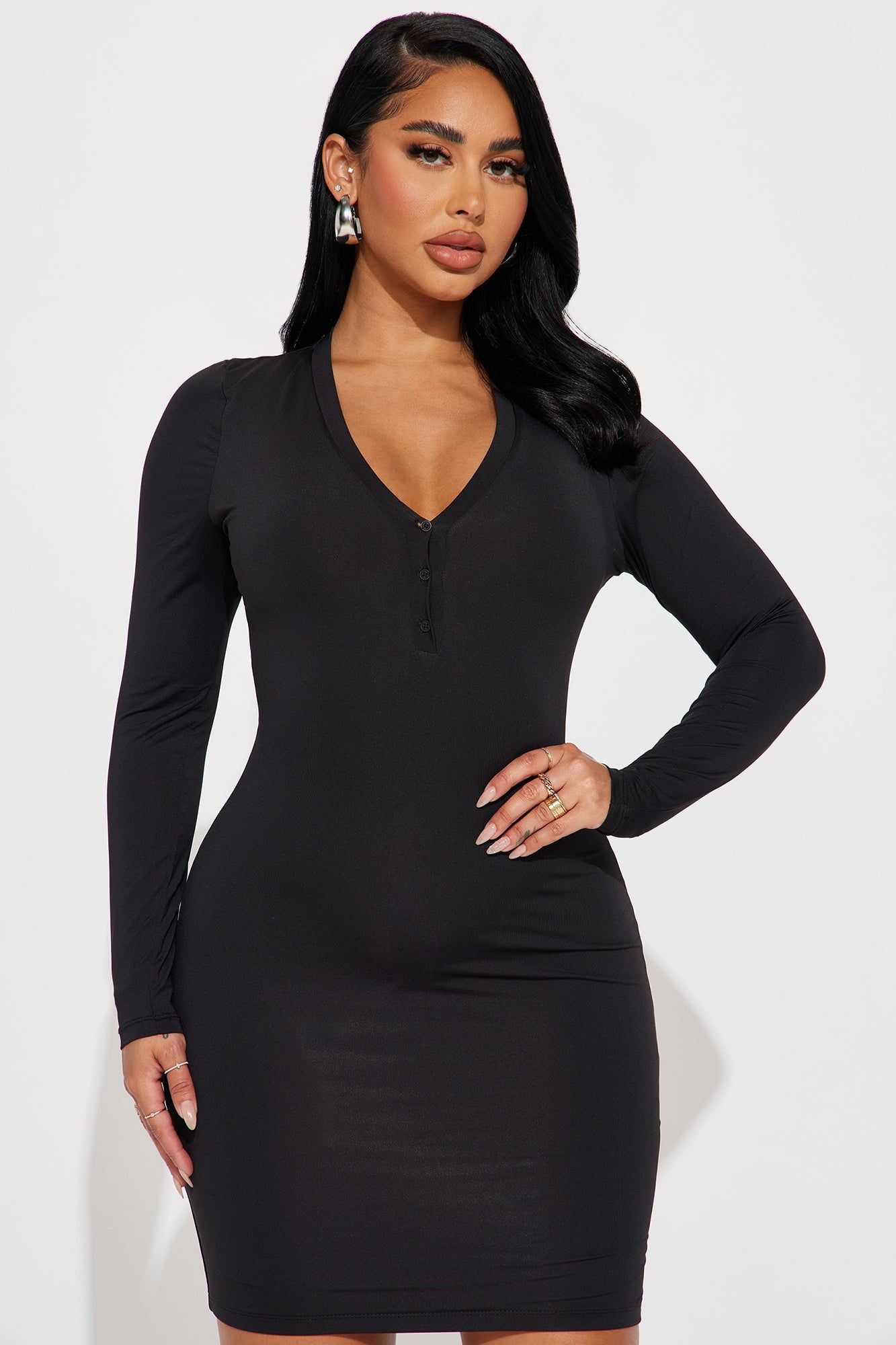 Elizabeth Bodycon Midi Dress - Black sold by Fashion Nova product image thumbnail 2