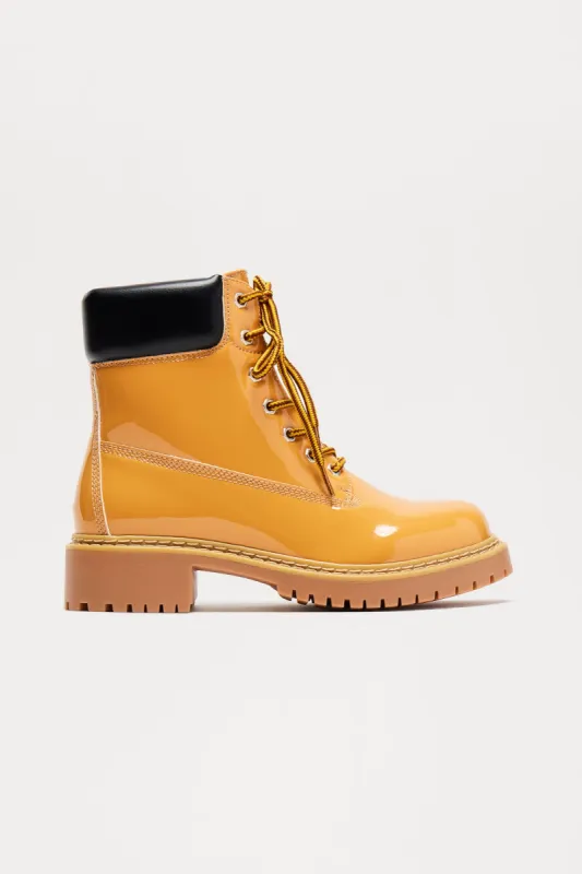 Bronx Babe Booties - Camel sold by Fashion Nova