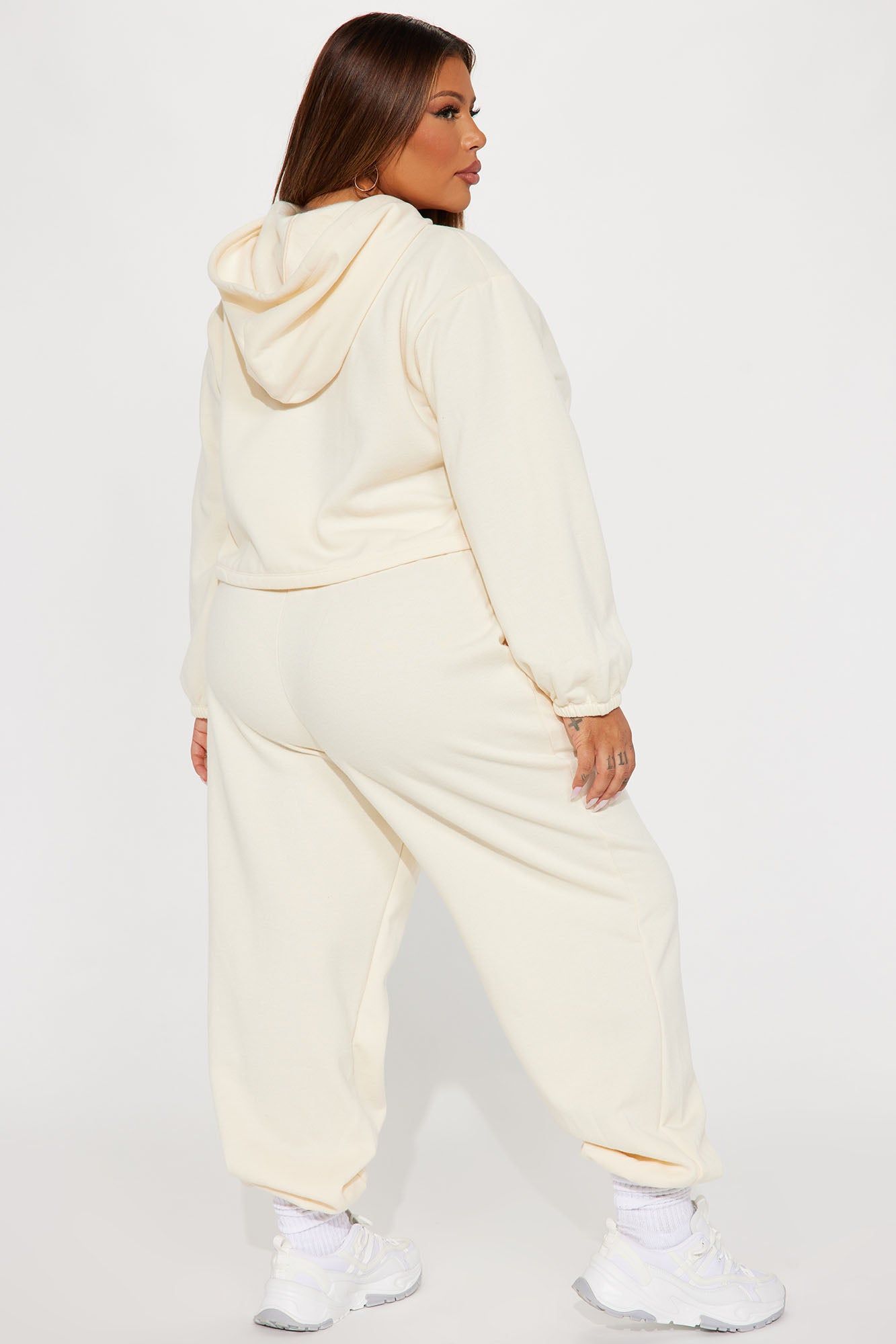 Find Out Fleece Jogger Set - Cream sold by Fashion Nova product image thumbnail 7