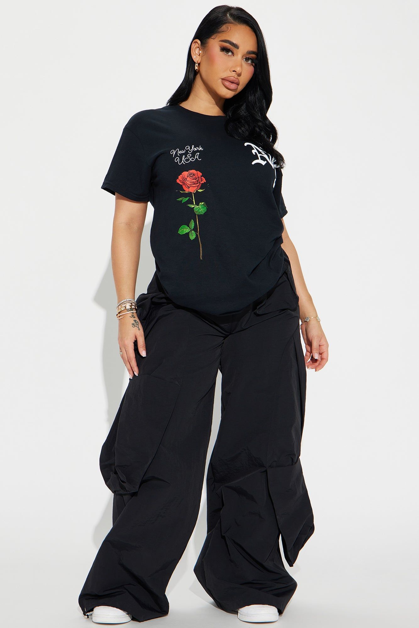 NY Rose Graphic Tee - Black sold by Fashion Nova product image thumbnail 2