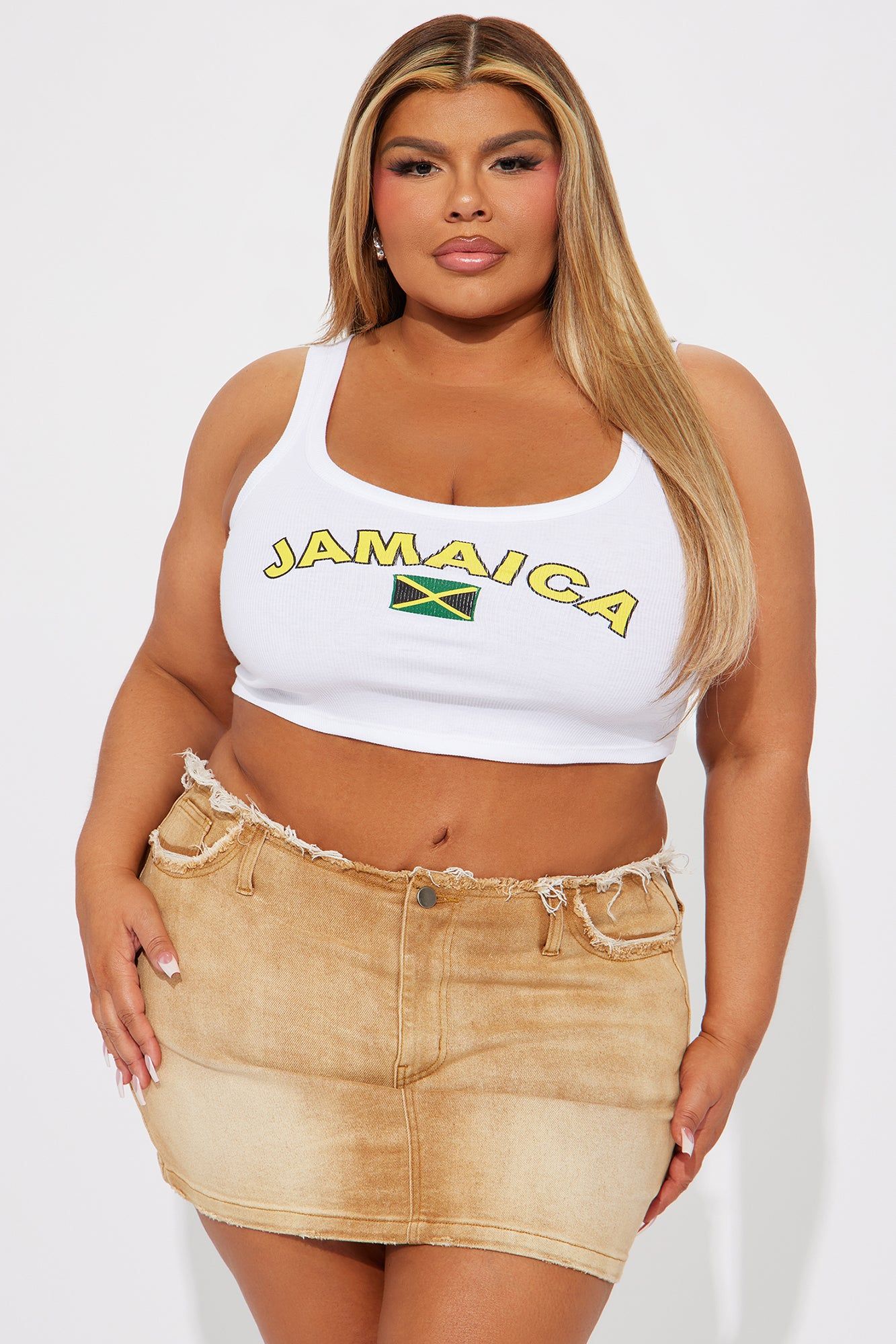 Jamaica Love Tank Top - White sold by Fashion Nova product image thumbnail 5