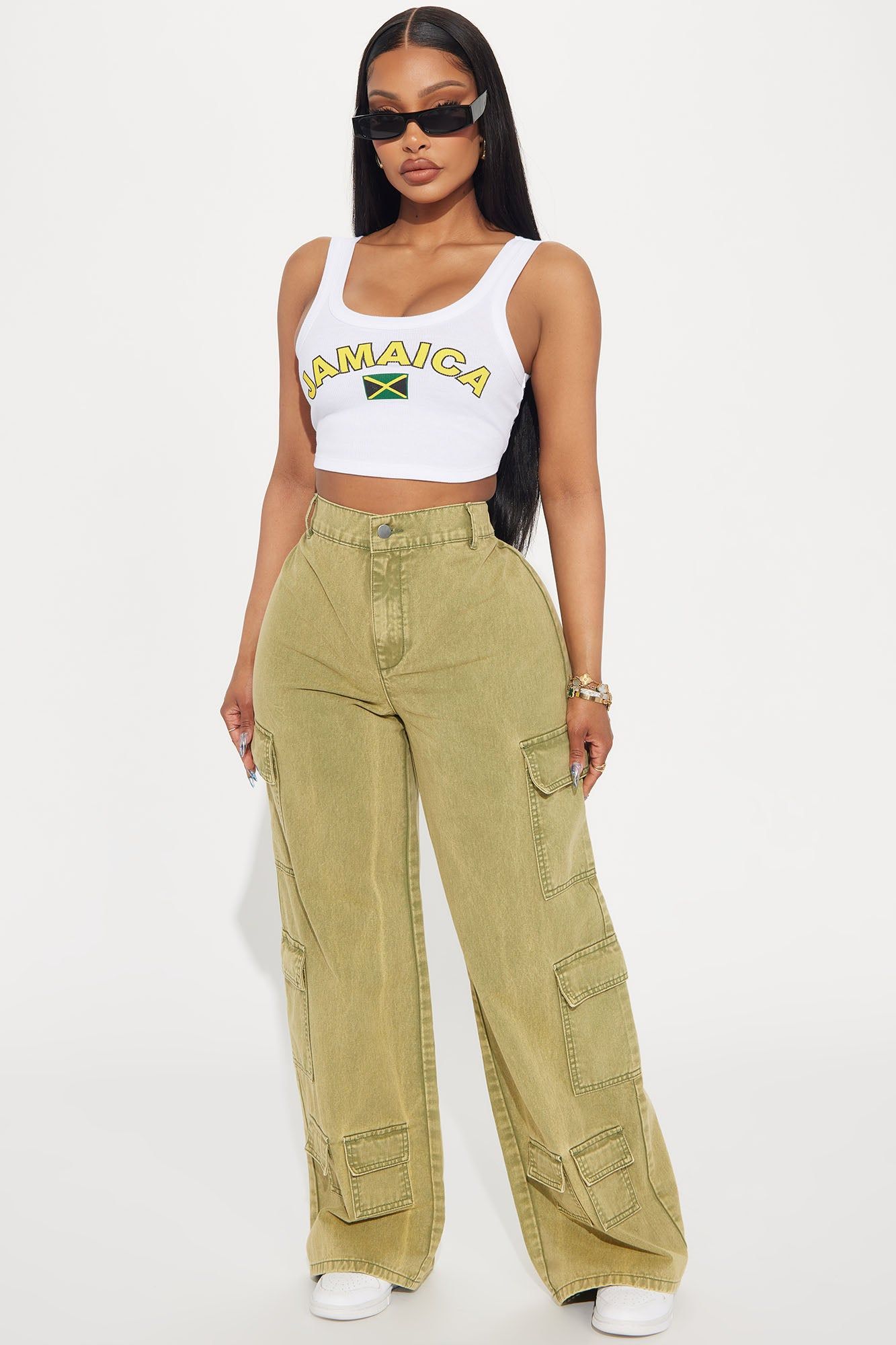 Jamaica Love Tank Top - White sold by Fashion Nova product image thumbnail 2