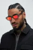 Never Tamed Sunglasses - Black/Red sold by Fashion Nova