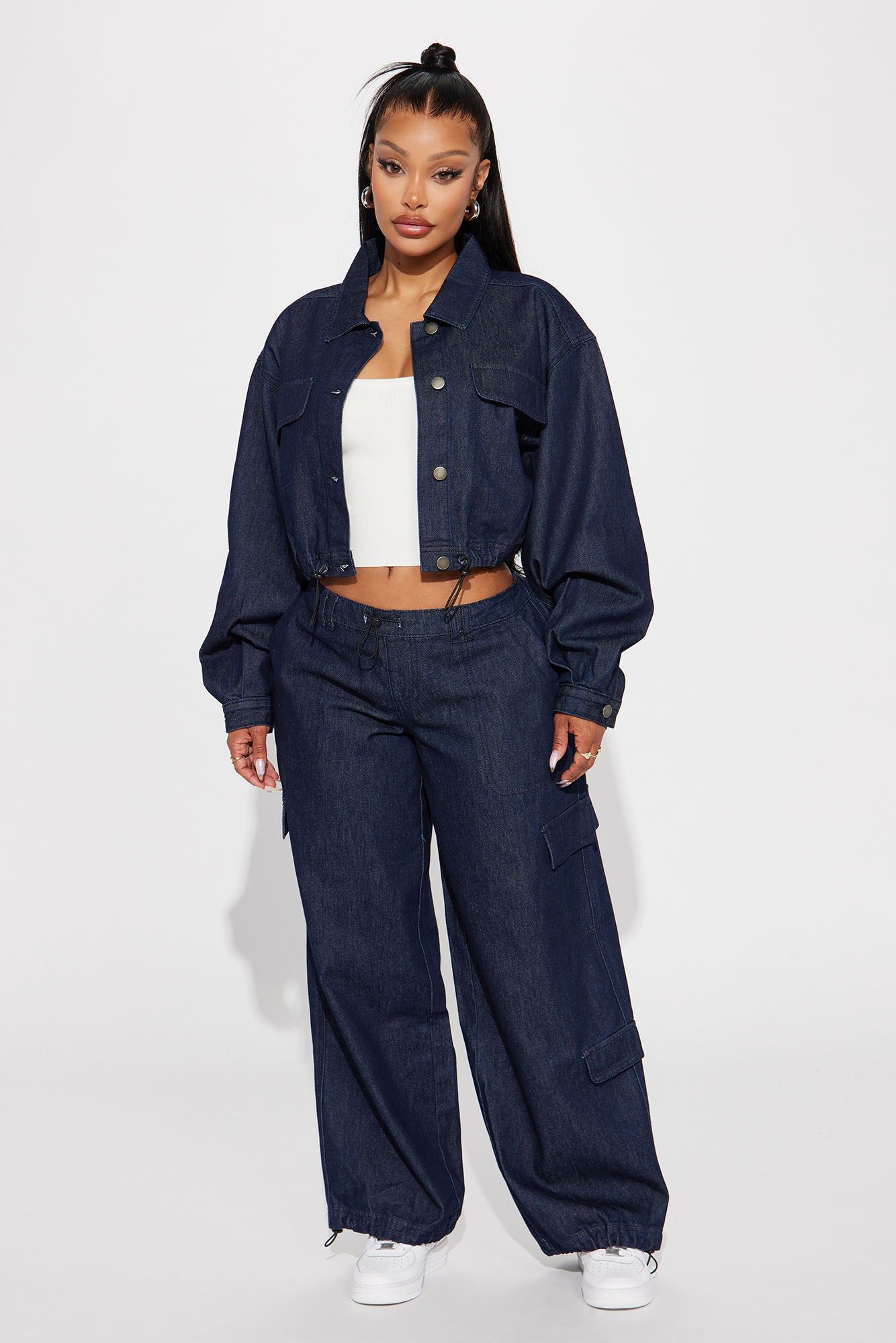 High Road  Denim Jacket - Dark Wash sold by Fashion Nova product image thumbnail 2