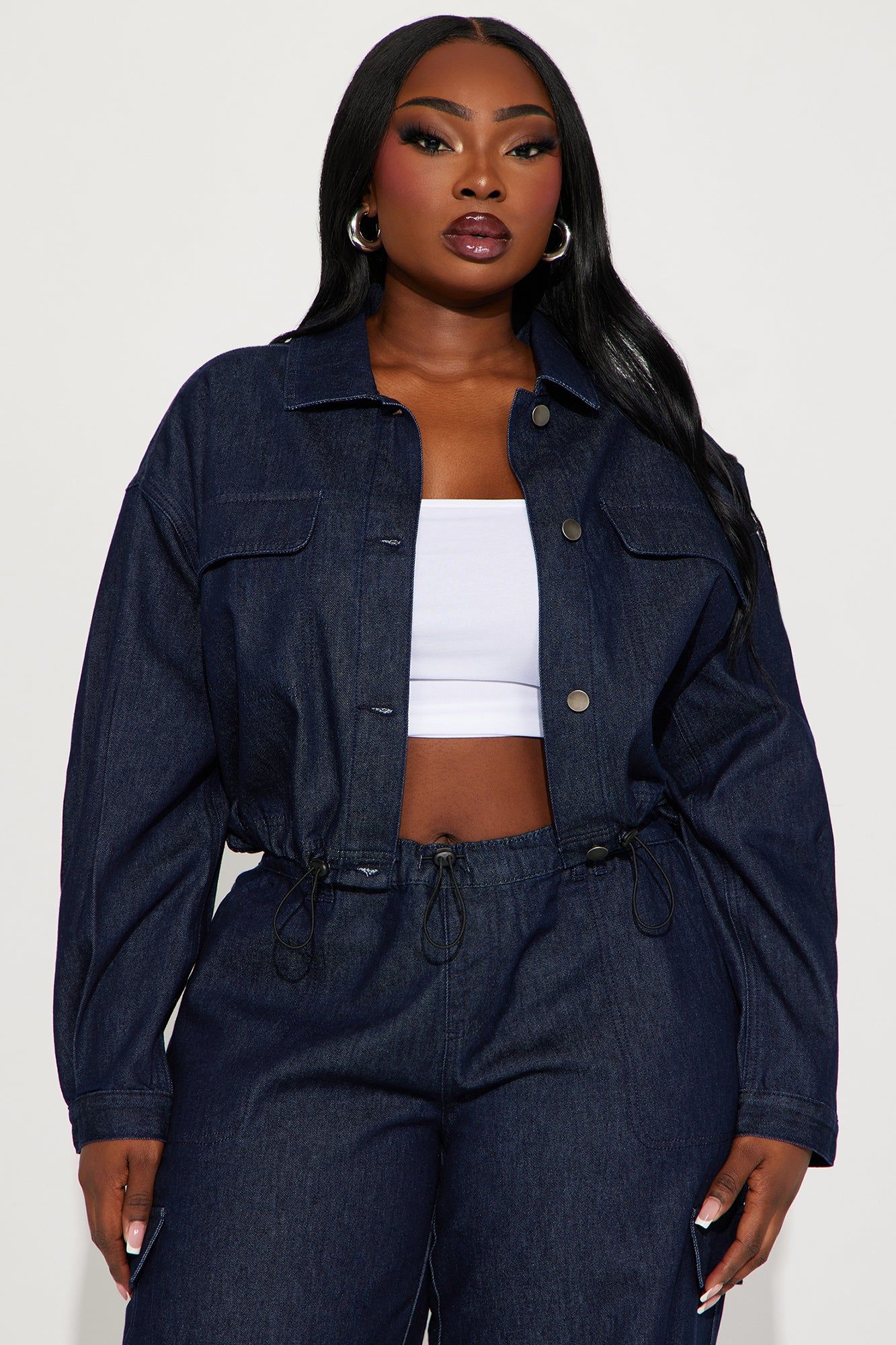 High Road  Denim Jacket - Dark Wash sold by Fashion Nova product image thumbnail 4
