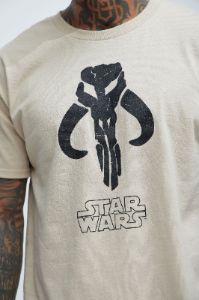 Star Wars Boba Fett Hunted Short Sleeve Tee - Cream sold by Fashion Nova