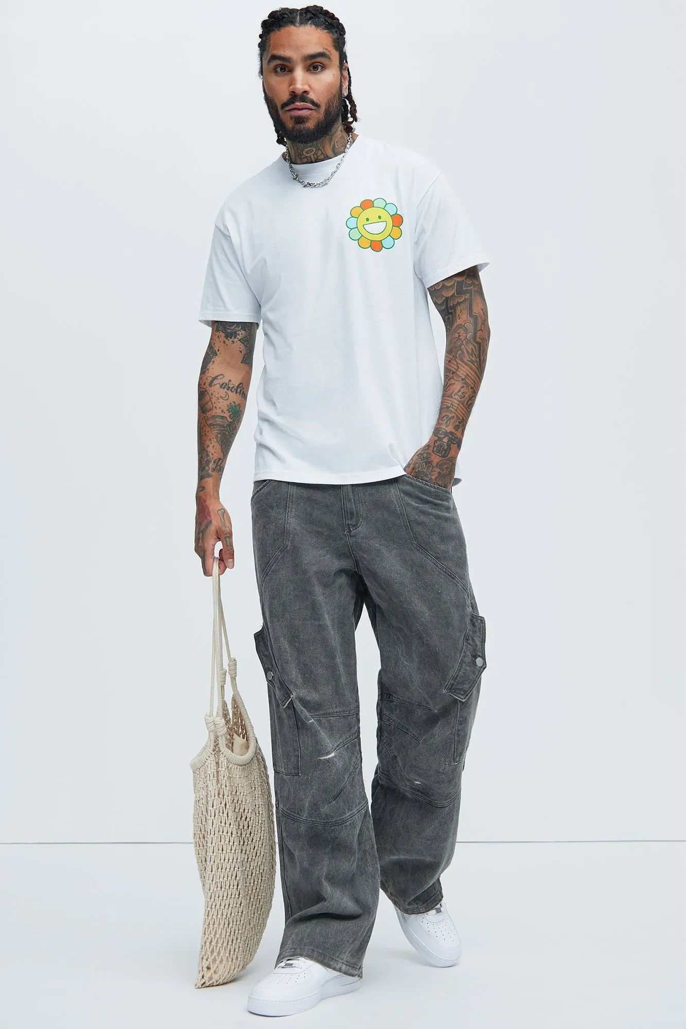 Good Vibes Worldwide Short Sleeve Tee - White sold by Fashion Nova product image thumbnail 3