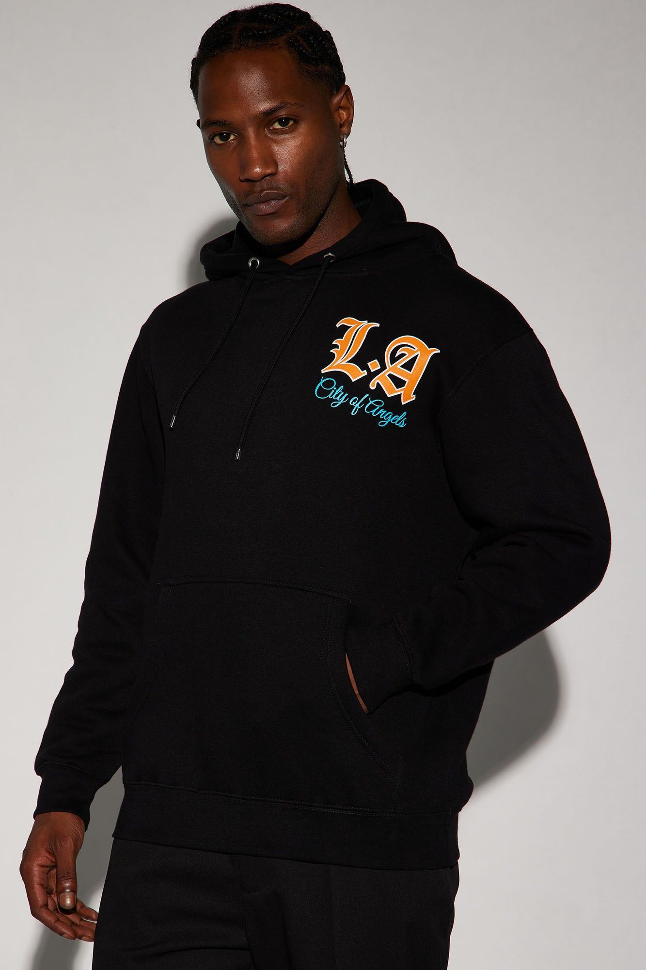 LA City Of Angels Hoodie - Black sold by Fashion Nova