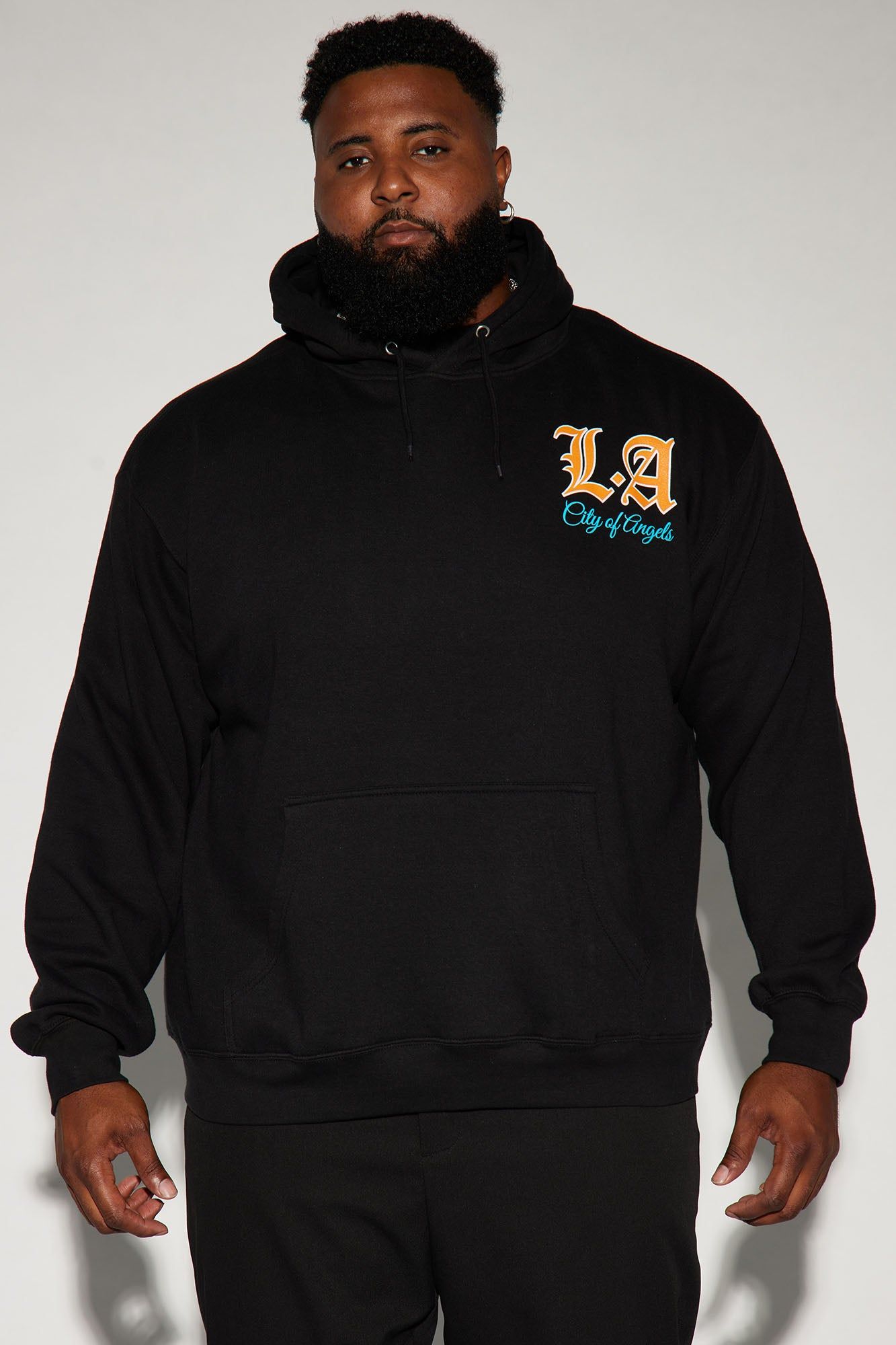 LA City Of Angels Hoodie - Black sold by Fashion Nova product image thumbnail 4
