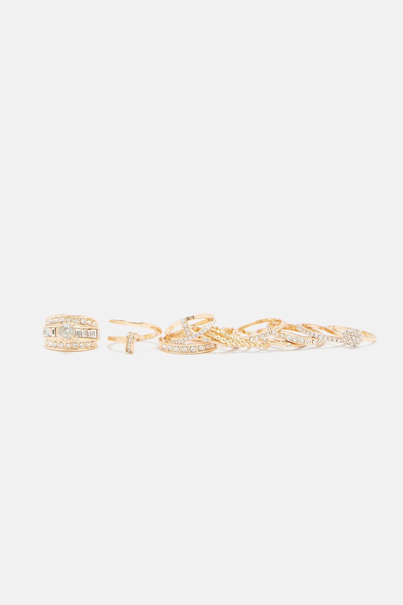 Treat Me Right Or Bye 12 Piece Ring Set - Gold sold by Fashion Nova product image thumbnail 3
