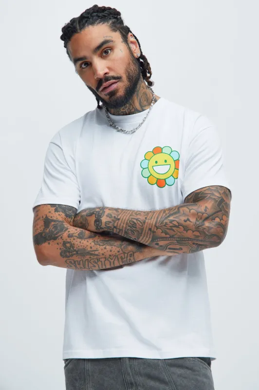 Good Vibes Worldwide Short Sleeve Tee - White sold by Fashion Nova