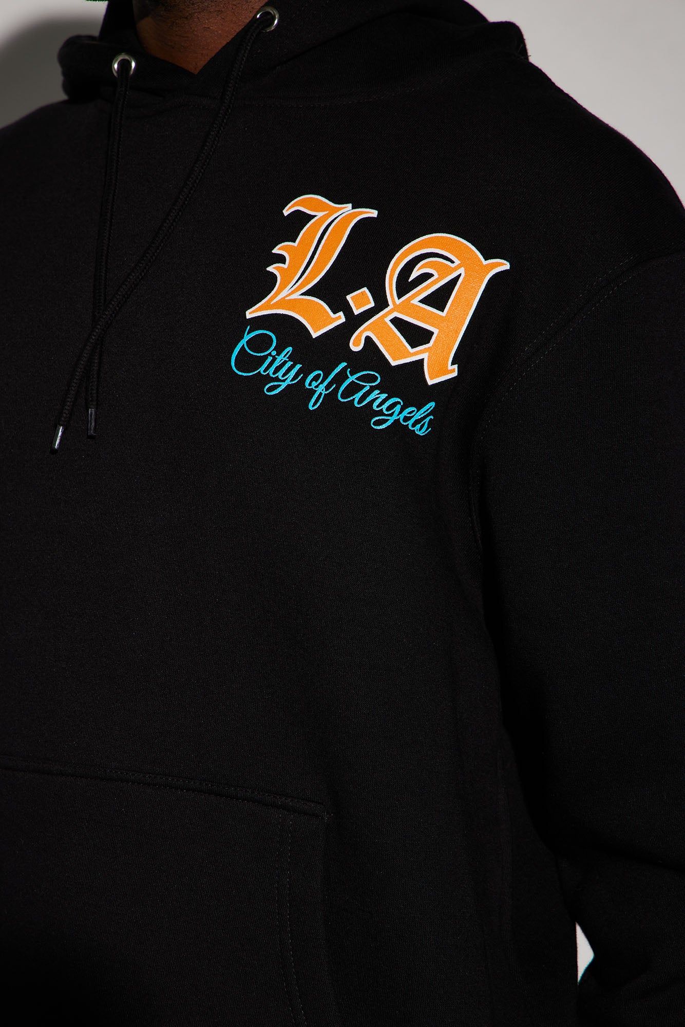 LA City Of Angels Hoodie - Black sold by Fashion Nova product image thumbnail 3