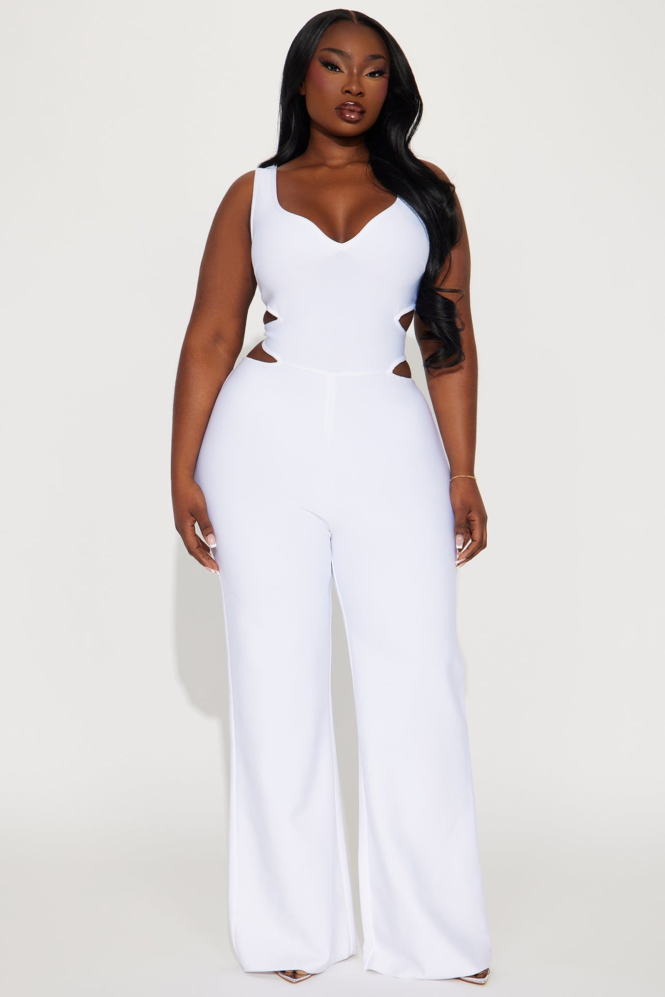 On The Stage Bandage Jumpsuit - White sold by Fashion Nova product image thumbnail 4