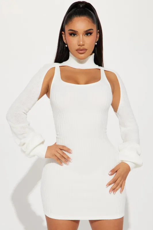 Shiloh Bandage Mini Dress - White sold by Fashion Nova