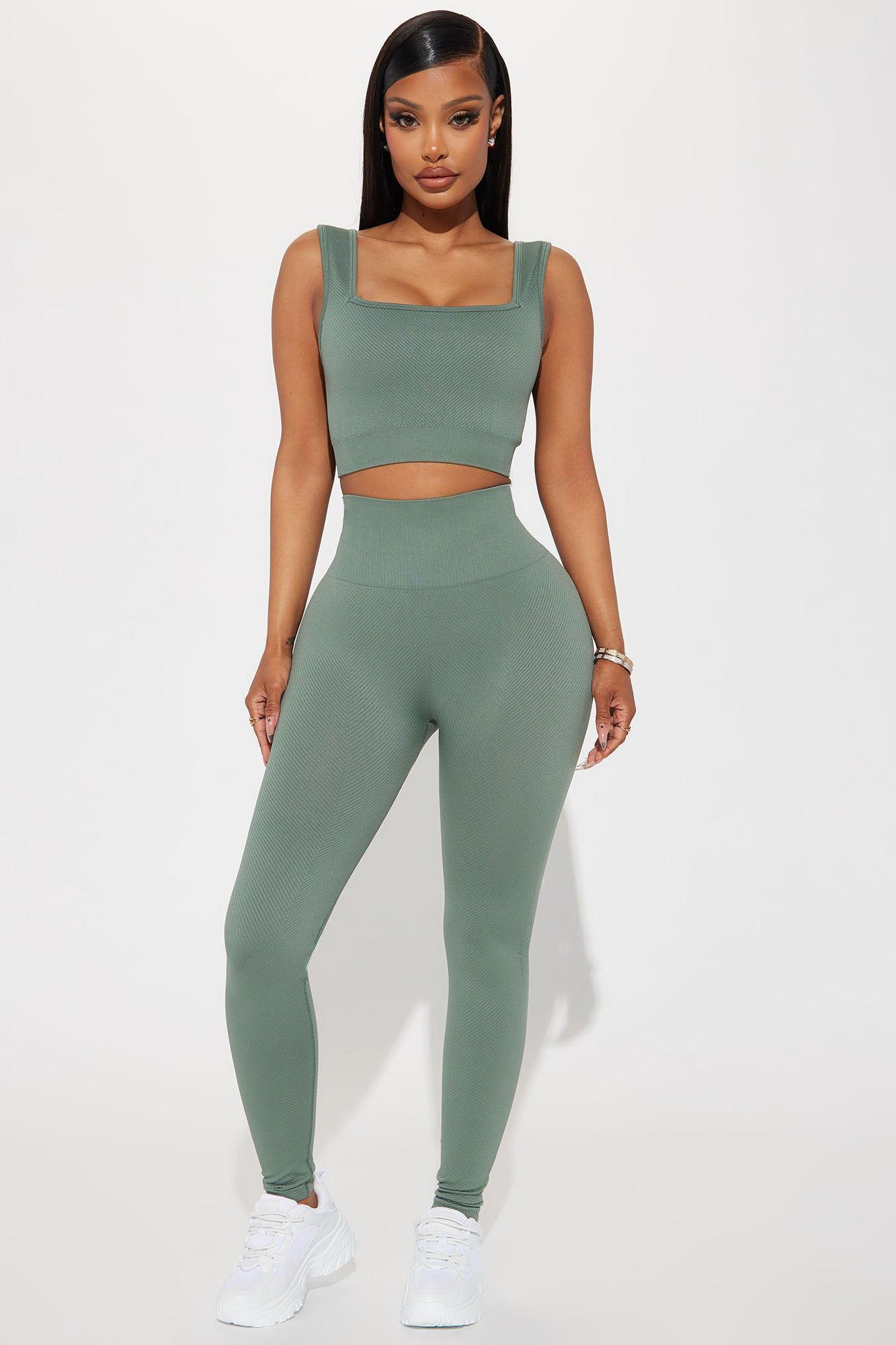 Flex Active Sports Bra - Sage sold by Fashion Nova product image thumbnail 2