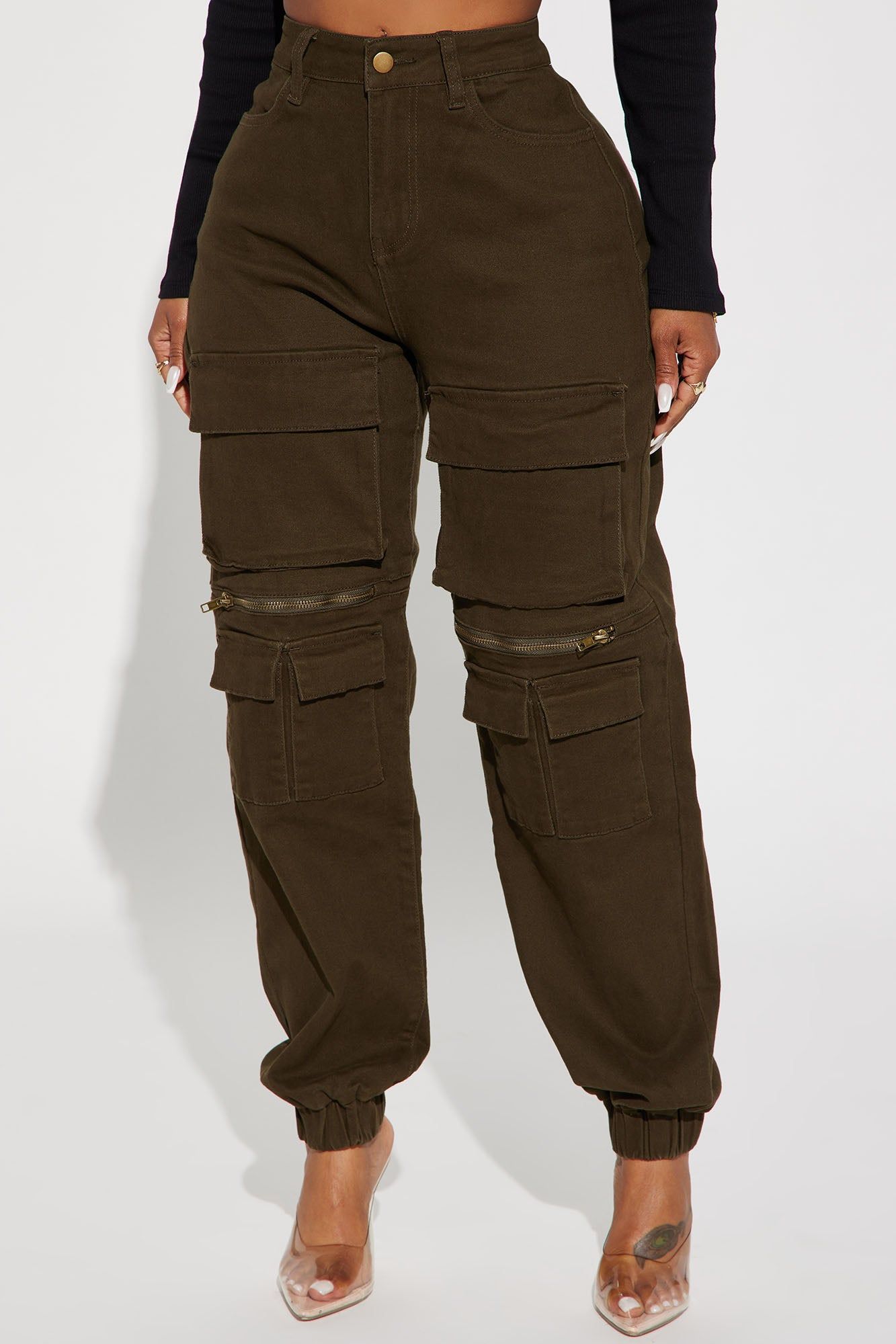 Playoffs Cargo Jogger - Olive sold by Fashion Nova product image thumbnail 2