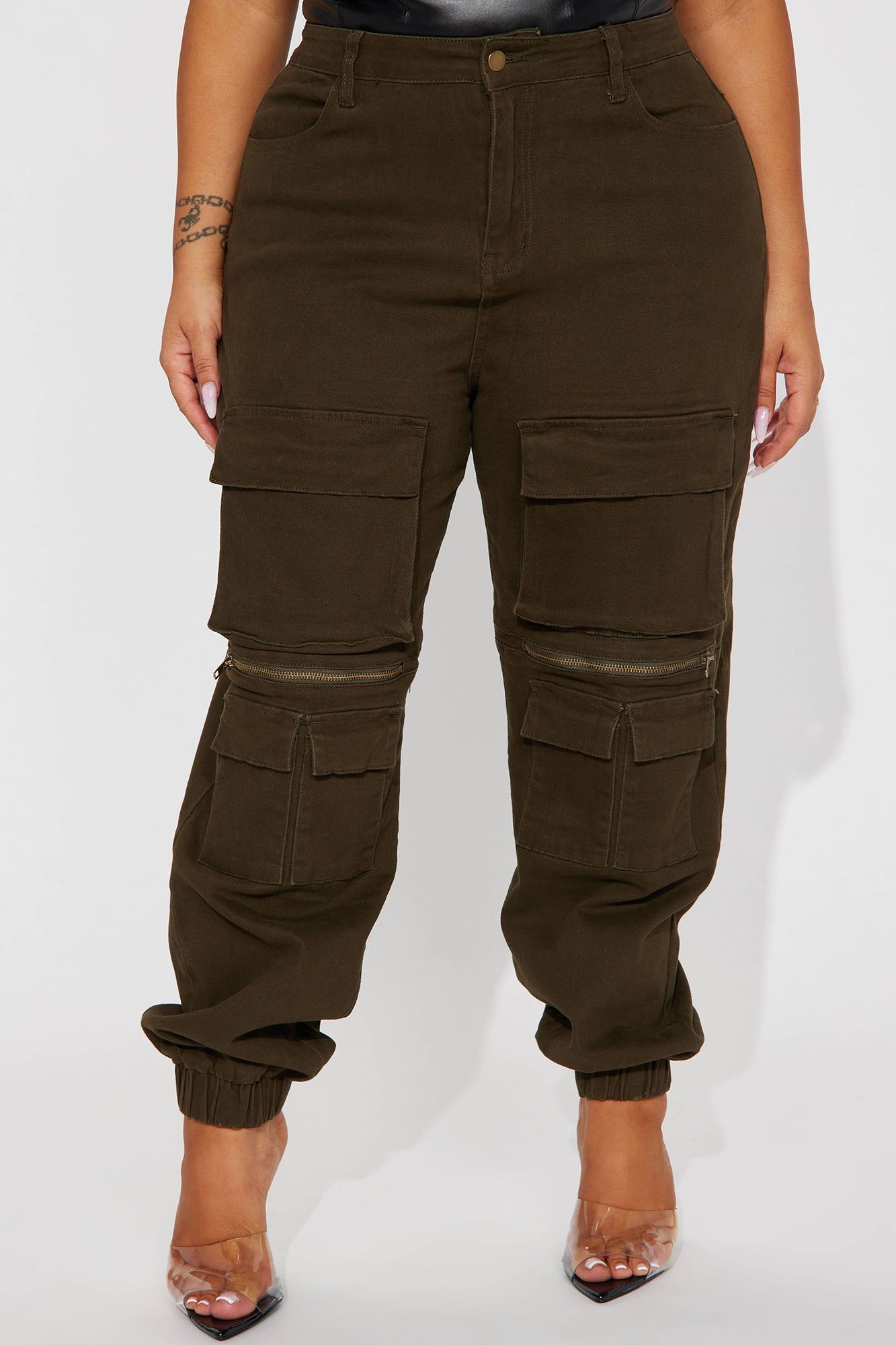 Playoffs Cargo Jogger - Olive sold by Fashion Nova product image thumbnail 5