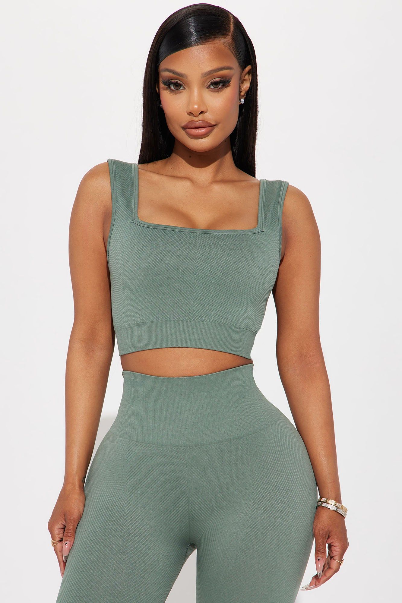 Flex Active Sports Bra - Sage sold by Fashion Nova