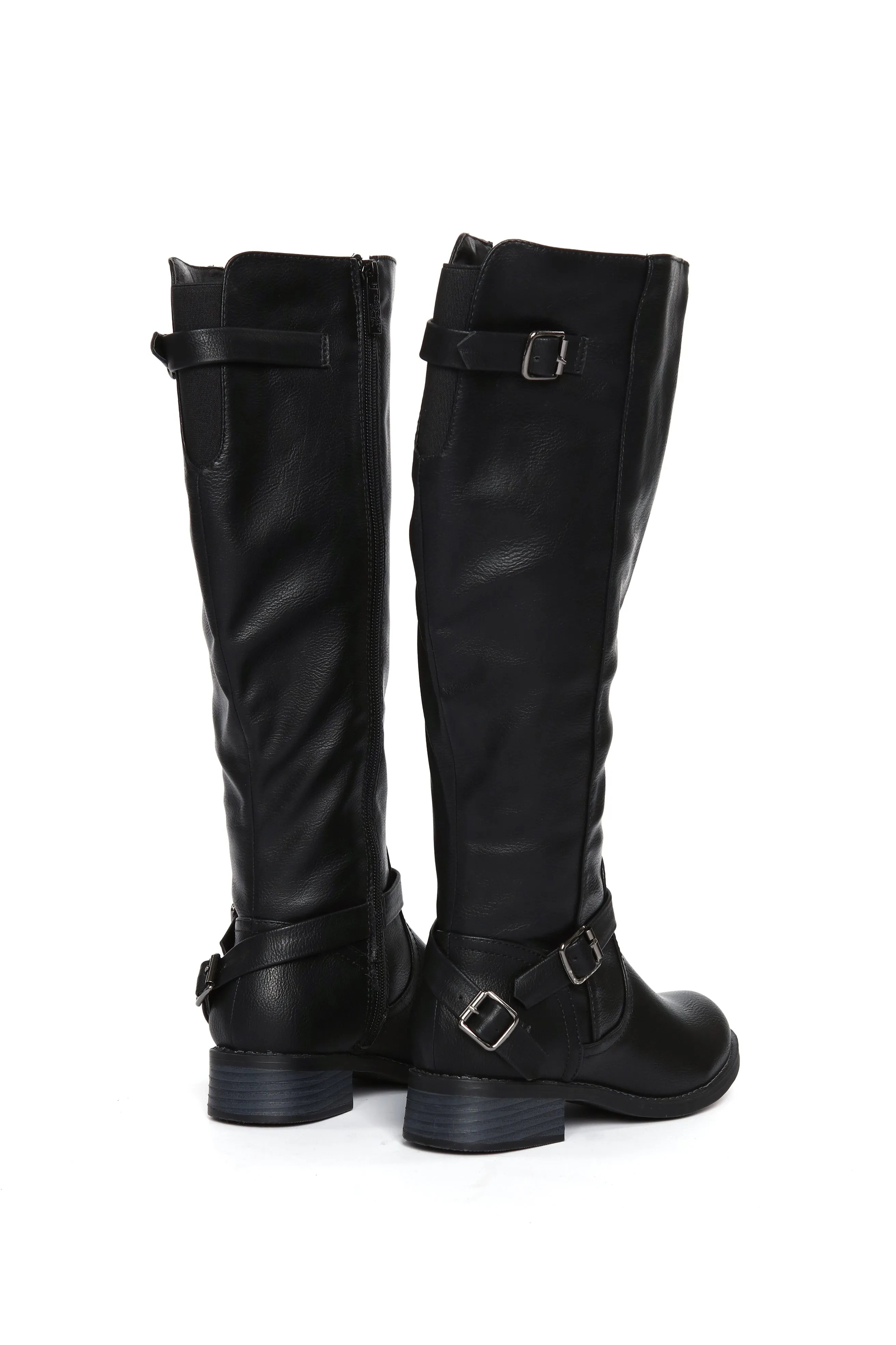Hit The Highway Flat Boot - Black sold by Fashion Nova product image thumbnail 4