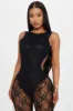 Make It To Forever Lace Jumpsuit - Black sold by Fashion Nova