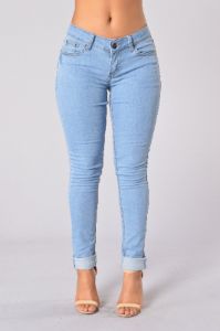 Basically Basic Jeans - Light Blue sold by Fashion Nova