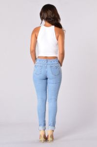 Basically Basic Jeans - Light Blue sold by Fashion Nova