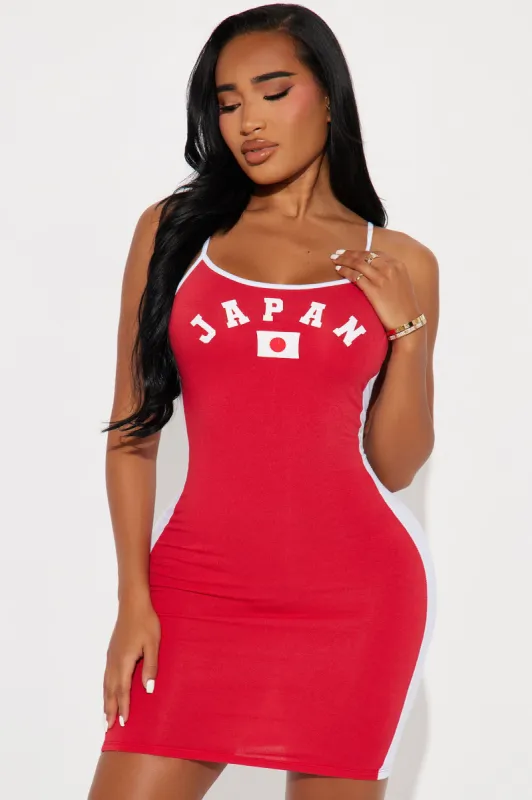 Japan Mini Tank Dress - Red sold by Fashion Nova