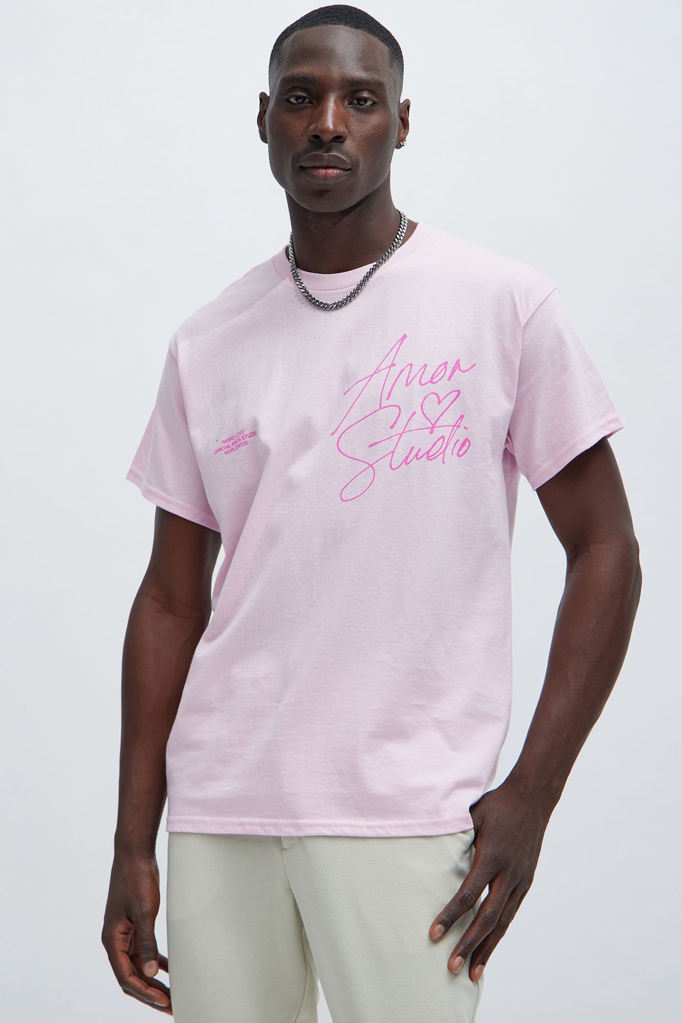 Amor Studio Signature Short Sleeve Tee - Pink sold by Fashion Nova product image thumbnail 3