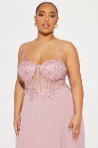 Landon Chiffon Gown - Mauve sold by Fashion Nova