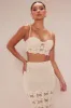 St Tropez Crochet Skirt Set - Cream sold by Fashion Nova
