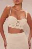 St Tropez Crochet Skirt Set - Cream sold by Fashion Nova