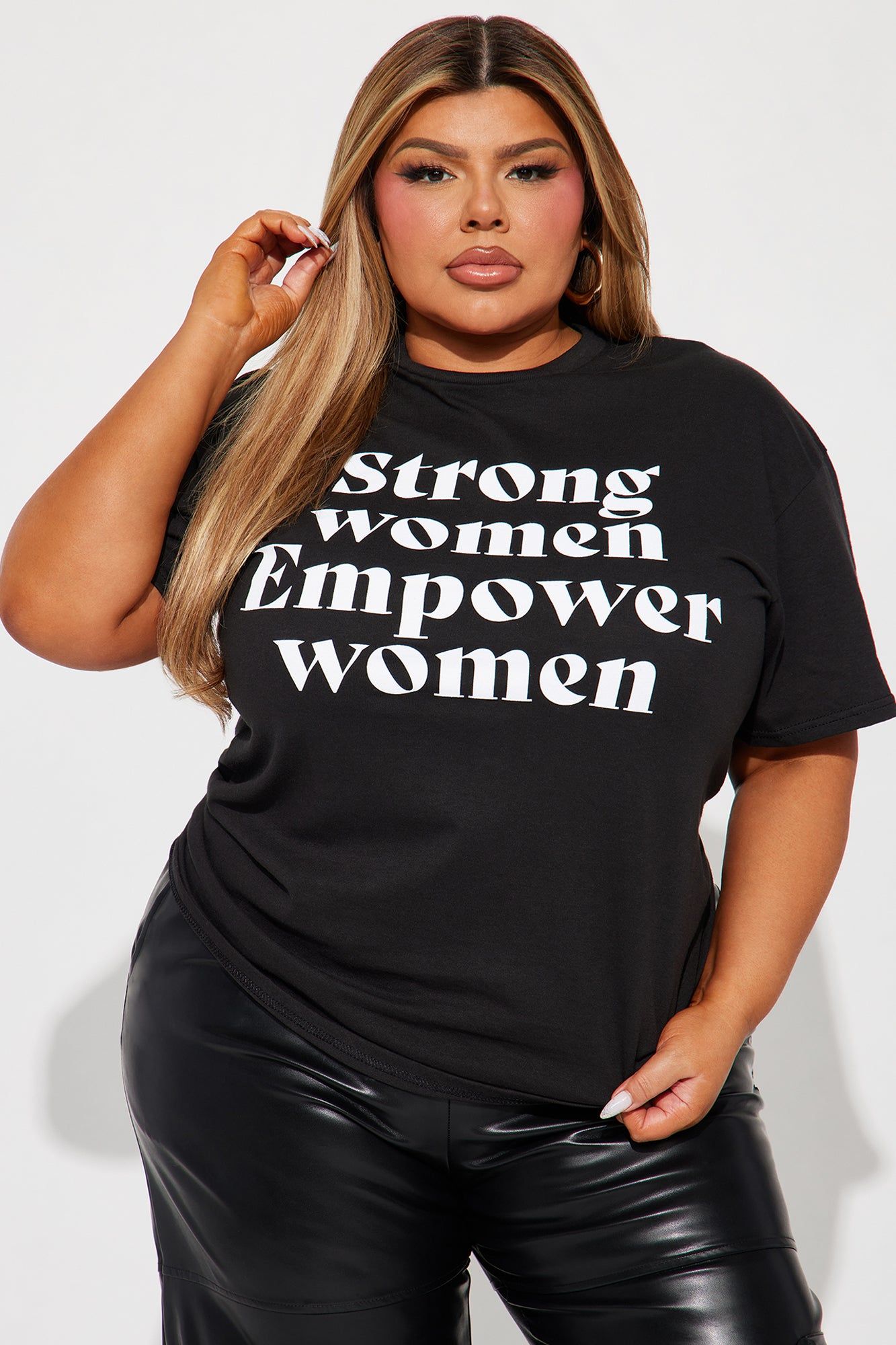 Strong Women Empower Women Tee - Black sold by Fashion Nova product image thumbnail 4