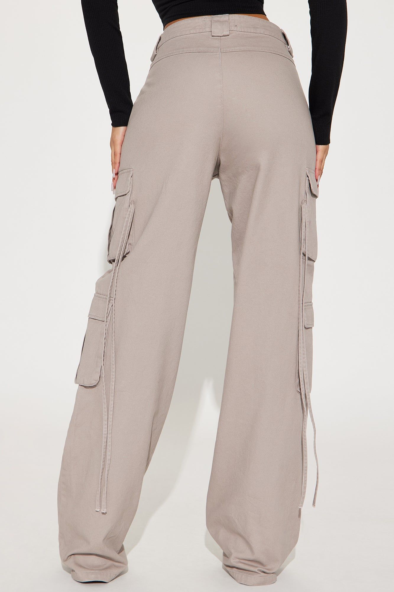 Tall Golden Hour Wide Leg Cargo Pant - Grey sold by Fashion Nova product image thumbnail 3