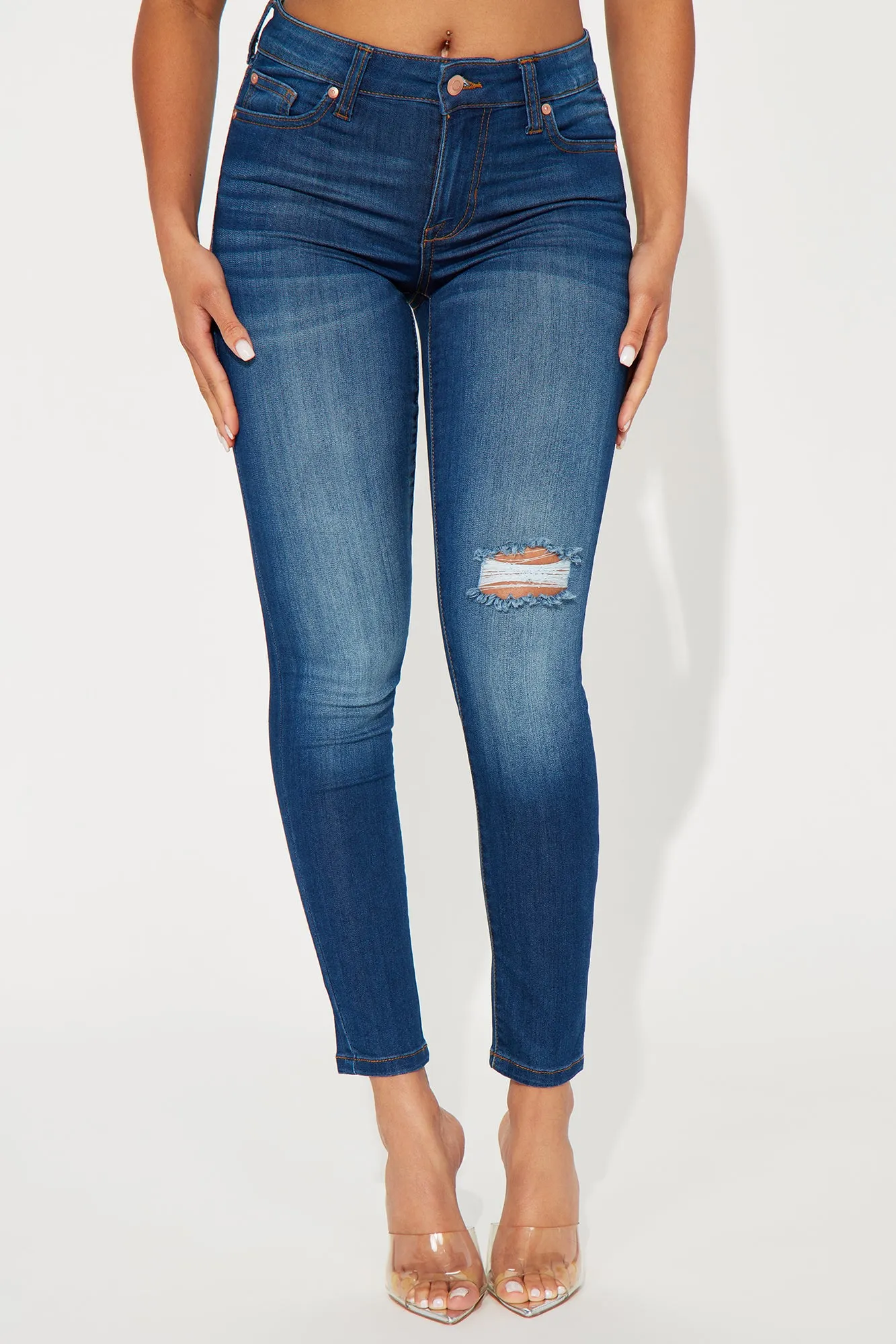Cornelia Stretch Skinny Jeans - Dark Wash sold by Fashion Nova product image thumbnail 2