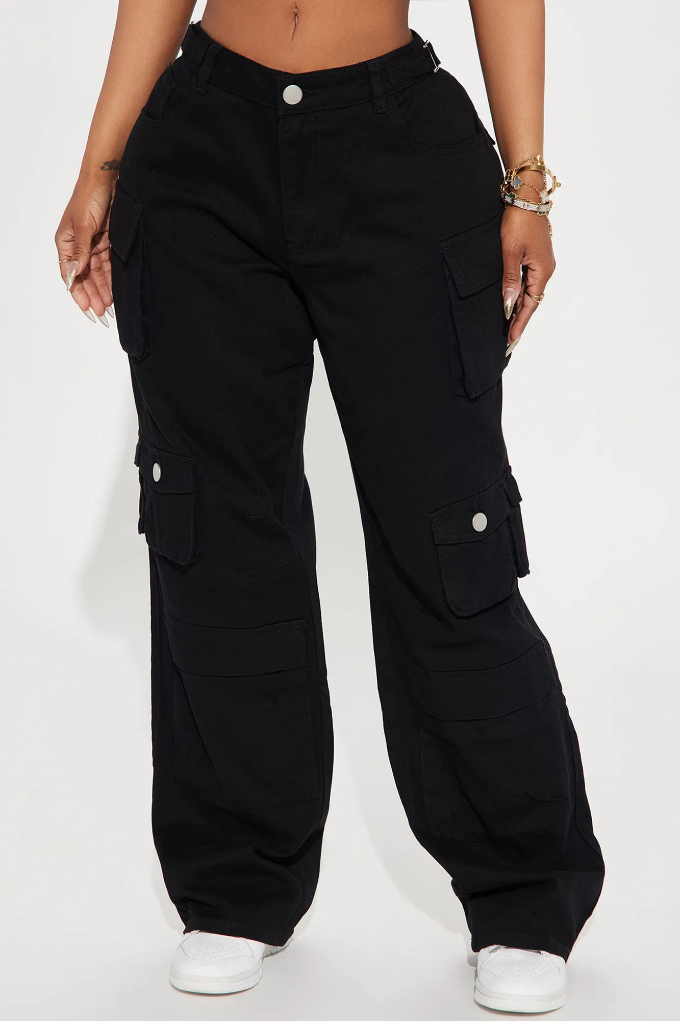 Count On It Straight Leg Cargo Pant - Black sold by Fashion Nova product image thumbnail 2