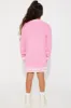 Mini Varsity Moment Mini Dress - Pink/combo sold by Fashion Nova