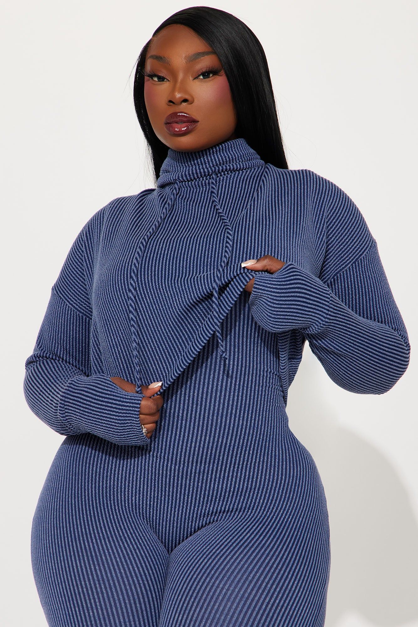 Thinking It Over 2 Piece Jumpsuit Set - Navy sold by Fashion Nova product image thumbnail 5
