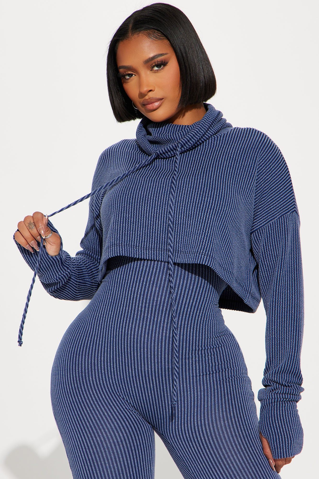 Thinking It Over 2 Piece Jumpsuit Set - Navy sold by Fashion Nova product image thumbnail 2