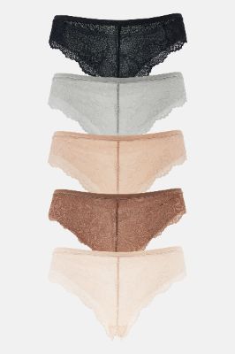 Always Ready Lace 5 Pack Panties - Pink/combo sold by Fashion Nova