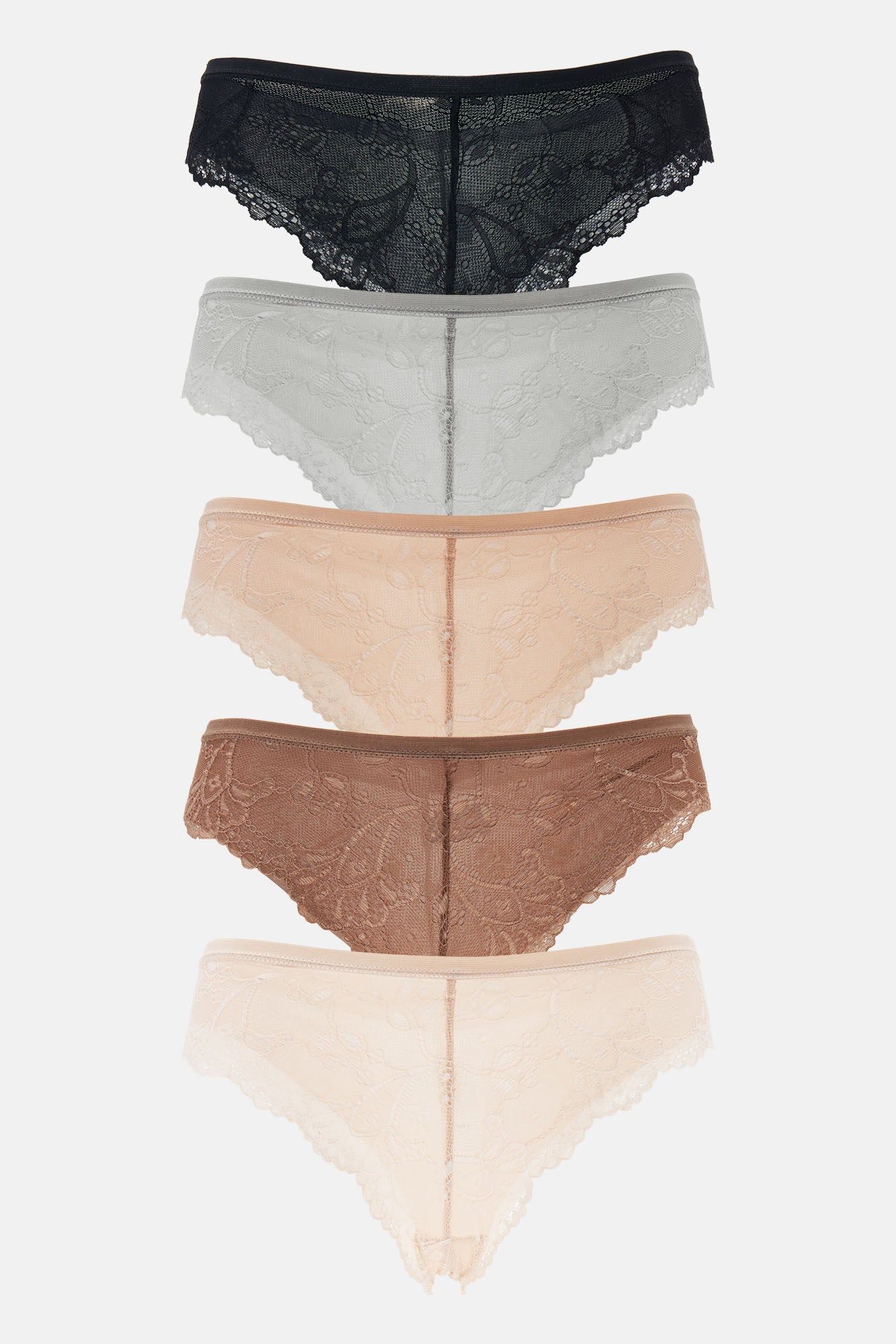 Always Ready Lace 5 Pack Panties - Pink/combo sold by Fashion Nova