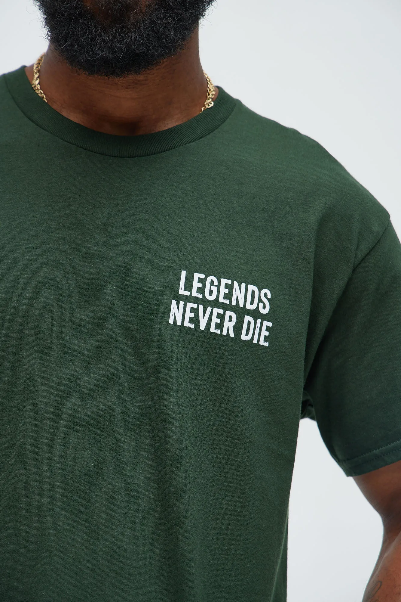 Legends Never Short Sleeve Tee - Green sold by Fashion Nova product image thumbnail 2